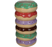 Vase Donut Fine Earthenware Multi 9x9x18cm