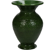 Vase Aluminium Green 11x11x16cm