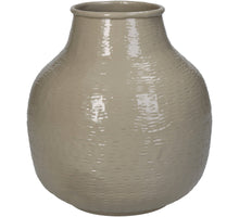 Vase Aluminium Ivory 15x15x17cm
