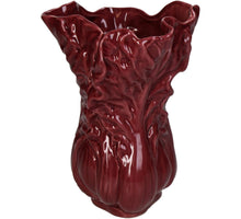 Vase Cabbage Fine Earthenware Red 14.4x13.8x19.7cm