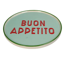 Plate Buon Appetito Stoneware Mint 25.5x25.5x1.5cm