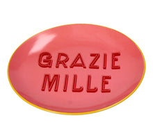 Plate Grazie Mille Stoneware Pink 20.5x20.5x2.5cm