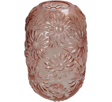Vase Glass Orange 15x15x24cm