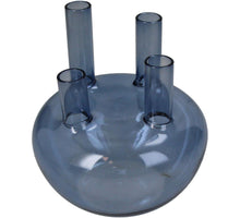 Vase Glass Blue 15x15x17cm