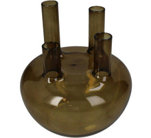 Vase Glass Brown 15x15x17cm