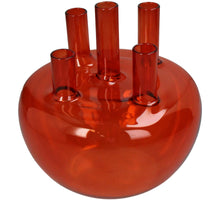 Vase Glass Orange 18x18x18cm