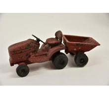 TRACTOR MET AANHANGER 20X7,5X7 CM