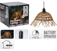 HANGLAMP PE RATTAN D23 H19CM (Excl 4X AA BATT.)