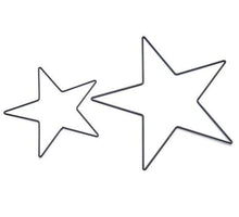 Metal star 100cm black (hollow tube) - PER STUK