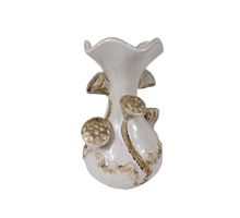 Vaas Lotus keramiek D15,5 H26 cm Wit