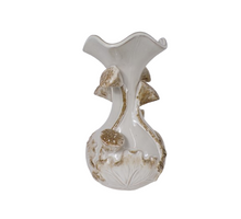 Vaas Lotus keramiek D20 H32 cm Wit