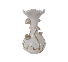 Vaas Lotus keramiek D24 H40 cm Wit