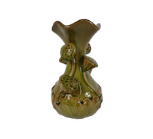 Vaas Lotus keramiek D15,5 H26 cm Groen