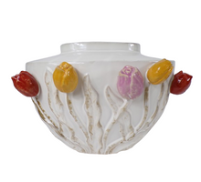 Vase Tulip Ceramic 40x30x28cm White