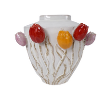 Vase Tulip Ceramic 29x23x30cm White