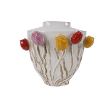 Vase Tulip Ceramic 34x25x34cm White