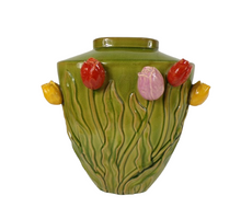 Vase Tulip Ceramic 37x27x40cm Green