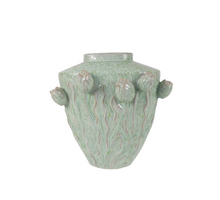 Vase Tulip Ceramic 37x27x40cm Sage Green