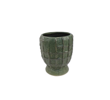 Troyes Vase on Foot D19 H23cm Green