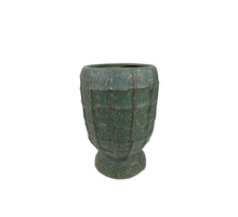 Troyes Vase on Foot D22 H30cm Green