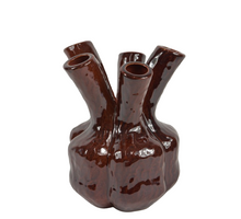 Spout vase Dinan Ceramic D20 H25cm Warm Red