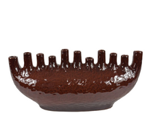 Dinan Ceramic Spout Vase 50x17x23cm Warm Red