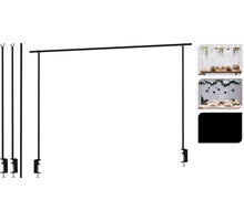 TAFELKLEM METAAL ZWART H100 LENGTE 135 TOT 250CM