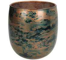 Vase Glass Blue 15x15x16cm