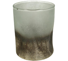 Candle Holder Glass White 12x12x15cm