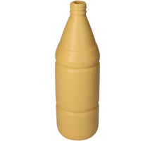 Vase Bottle Fine Earthenware Yellow 8x8x26cm