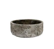 Schaal Lava rond D23 H11cm Steengrijs