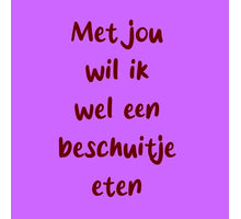 Eating a rusk on a tile