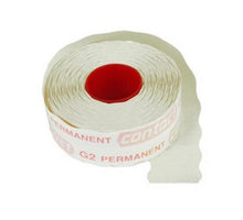 Rol prijsstickers enkel 12x26mm 1500st. permanent wit