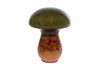 Sculpture "Mushroom" L multicolor green/red glass 12x12x16cm