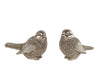 Sculptuur "Vogeltje" glinster goud a2 polystone 8x4,5x5cm