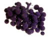 Plane tree balls dark purple