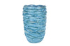 Vase "Fish" blue fiberglass 29x29x45cm
