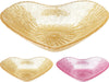 GLASS HEART PLATE 16CM 2-ASS COLOR