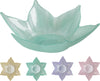 GLASS FLOWER BOWL D22 H6CM 4 ASSOCIATION COLORS