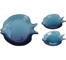SCHAAL GLAS VIS VORM 20X17,3X2,5CM 2 ASSORTIE