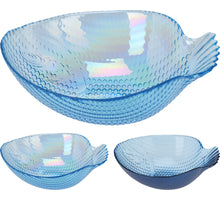 SCHAAL GLAS VIS VORM 17X13X5,5CM 2 ASSORTIE