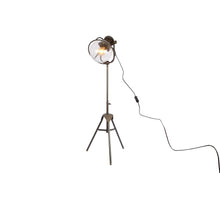 Staande lamp metaal glazen bol 26x26x155cm