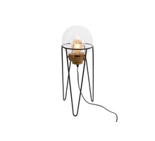 Lamp 'glas'-bol 3-poot metaal dia21x57,5cm