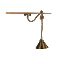 Hanglamp rond dik touw zink metaal 25x25x15cm
