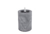 Kaars "Ivar" S betonkleur LED/kunststof 7,5x7,5x12,5cm (excl. 2xAA)