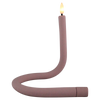 Candle "Flex" pink smooth silicone 41cm 1xAAA excl. battery