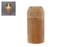 Sfeerverlichting LED "Kaisa" L amber glas/kaars 7,5x7,5x15cm