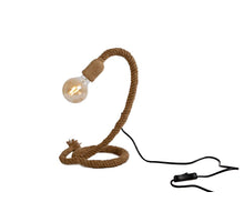 Table lamp fitting on rope natural material 35cm