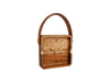 Klok "Vienne" S hout 11x11x3,2cm