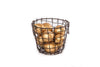 Metal basket "Abel" S black pot 15 dia18x15cm (without contents)